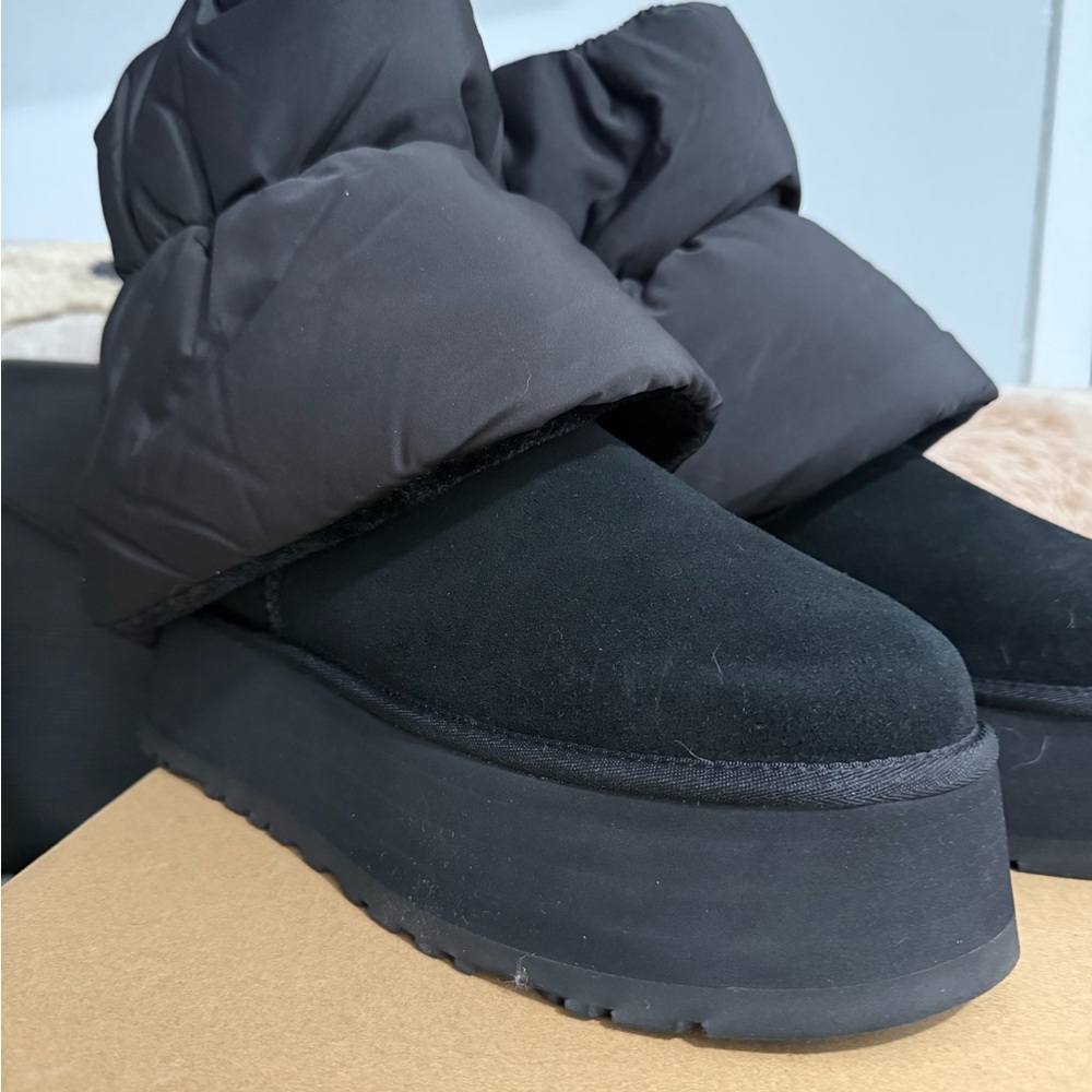 Ugg Puffer Women's Black Platform Boots *Sold Out on Website*